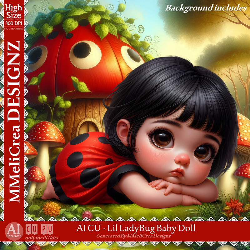 (image for) AI - CU Lil LadyBug Baby Doll (CU4PU/PNG)
